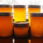 Meyer Lemon Marmalade Recipe in jars on counter