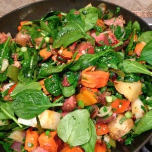 spinach and veggies