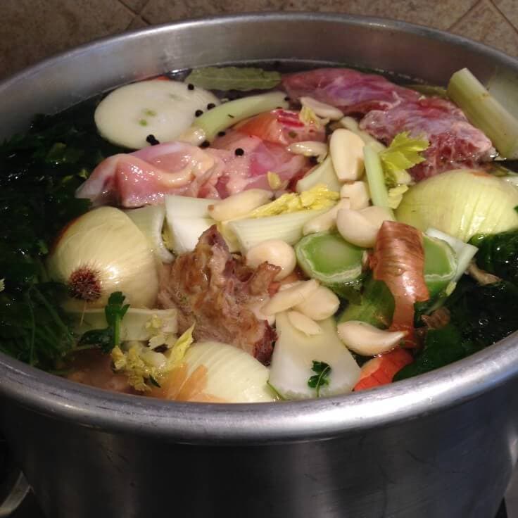 stock simmering