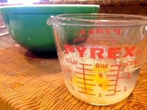 egg in measuring cup