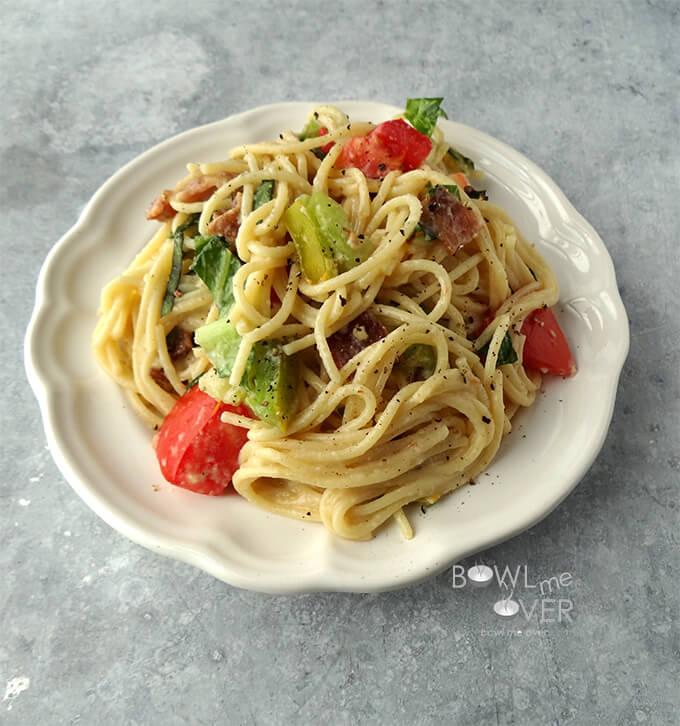 BLT Spaghetti Carbonara