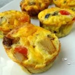 Cheesy Egg Muffins for #MeatlessMonday - Bowl Me Over