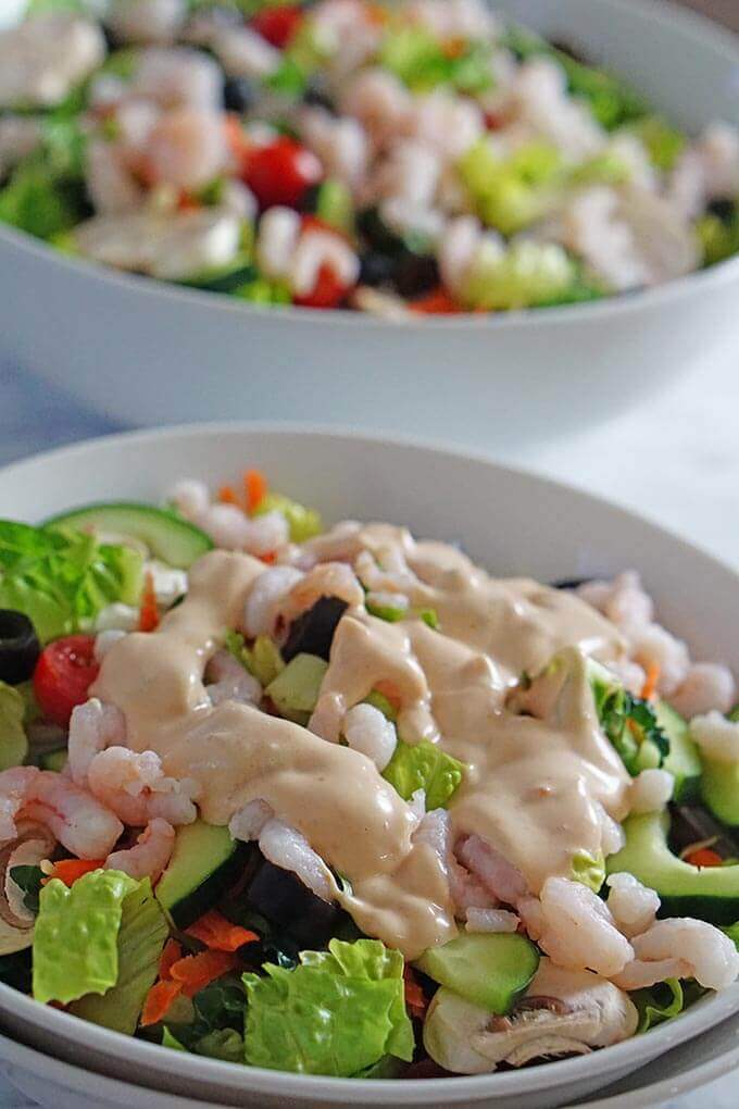 Thousand Island Dressing on Shrimp Salad is a match made in heaven!