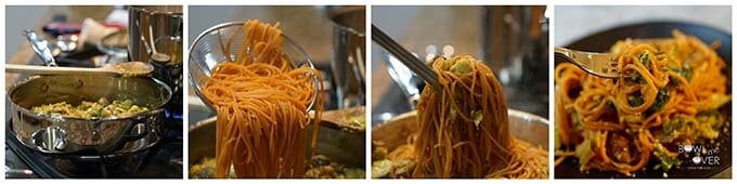 Butternut Squash Pasta Collage