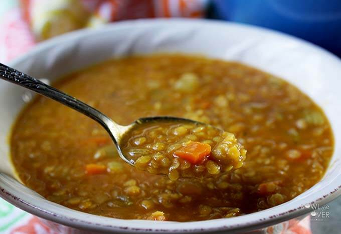 Mediterranean Lentil Soup - Bowl Me Over