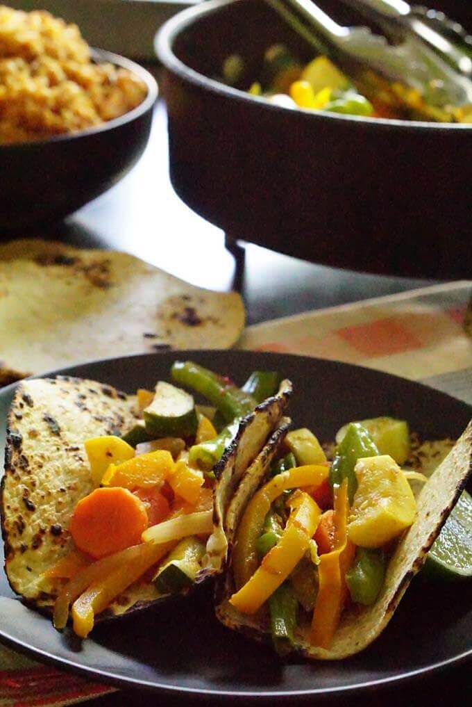 Vegetable Tacos!