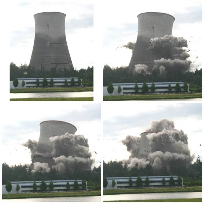 Implosion of the Cooling Tower, Trojan Nuclear Power Plant 2006