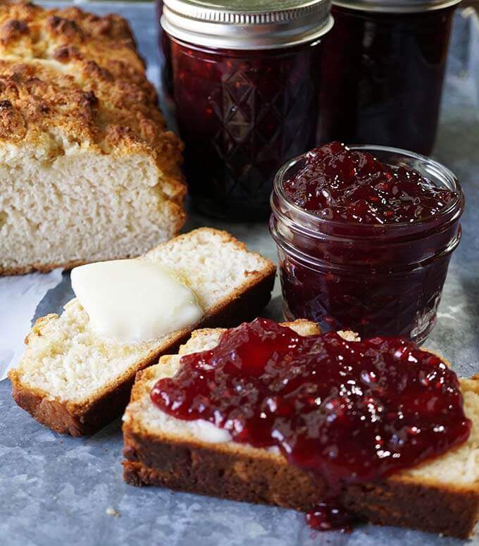 Bam Bam Pomegranate Jam is beautiful, festive and so delicious! #PomegranateJam #HomemadeJam