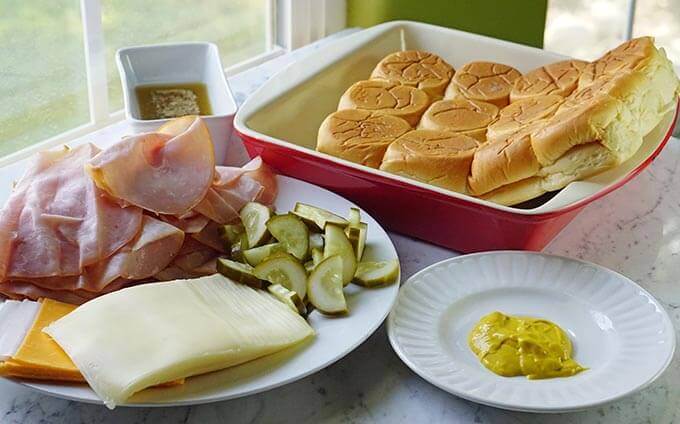 Ingredients to make Cuban Sliders Recipe