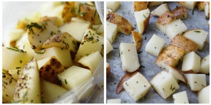 roasted potatoes