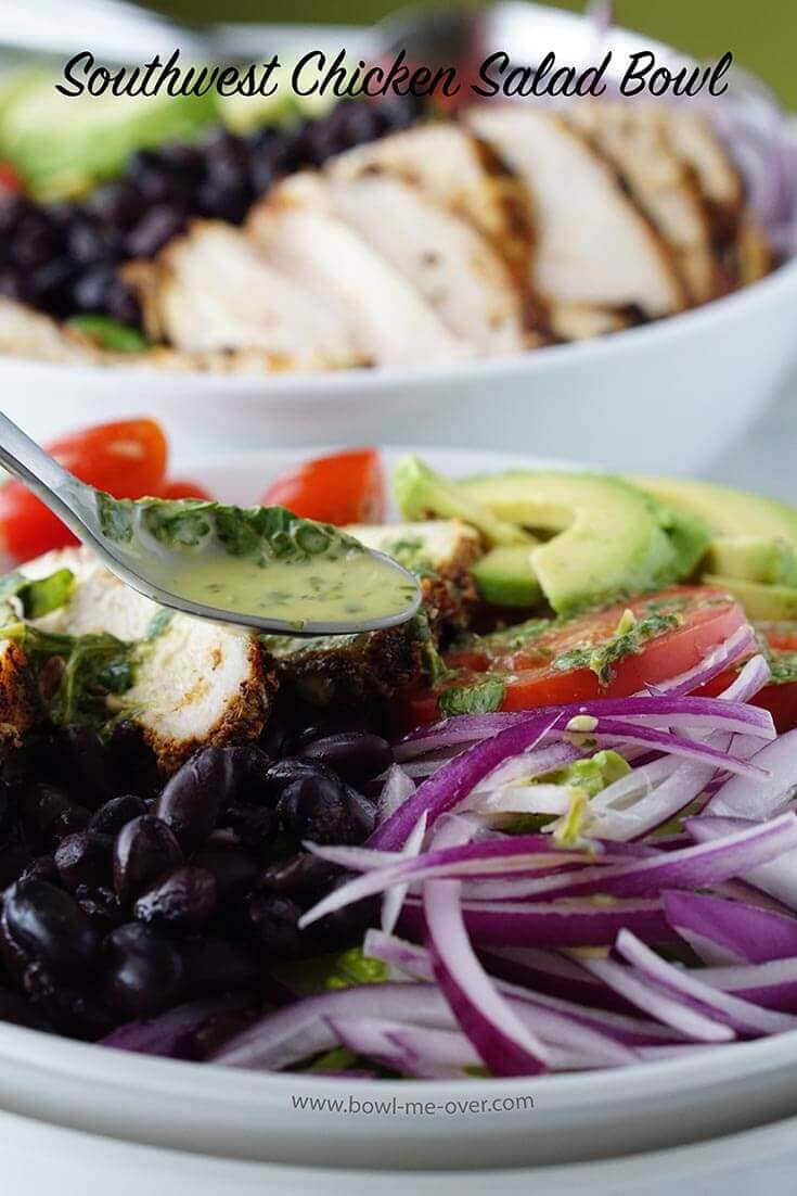 Big salads are the best! You'll love this southwest Chicken Salad Bowl