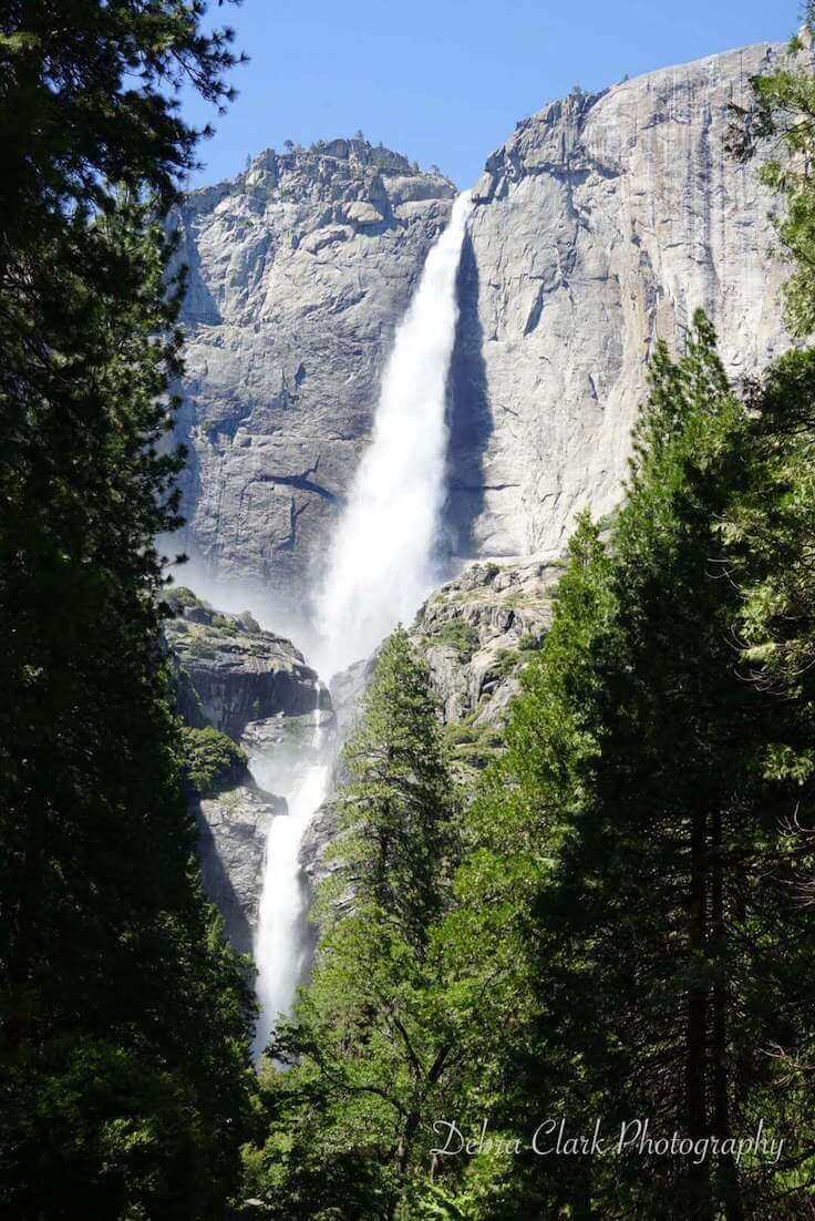 Spring runoff over Yosemite Falls in Yosemite National Park