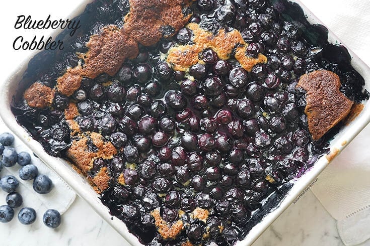 Easy Blueberry Cobbler