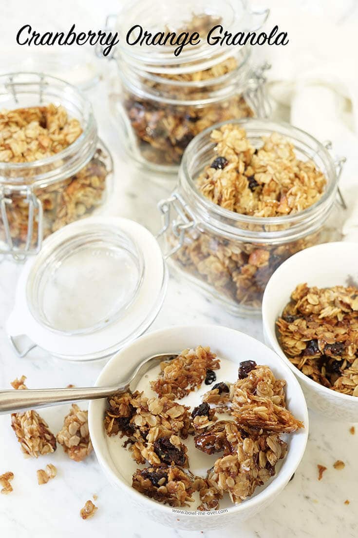 Making your own Granola is really easy and tastes 100 times better than what you buy in the grocery store! #Granola #HomemadeGranola #BowlMeOver