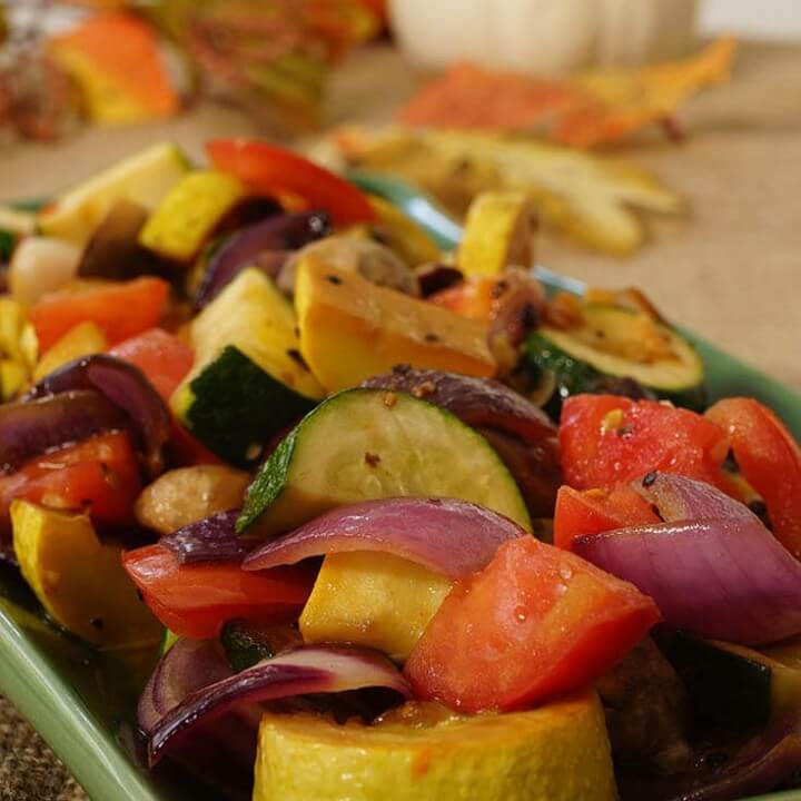 Pan Roasted Vegetables With Sauce Bowl Me Over 9486