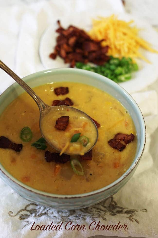 Leftovers even taste better on day two or three! #CornChowder #SoupIsGoodFood #BowlMeOver