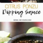Sweet orange juice, bright lime and salty soy sauce make a savory Citrus Ponzu Dipping Sauce. It take less than ten minutes to make and is tasty and tantalizing #GrabSomeCheer #CollectiveBias #Ad