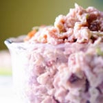 Deviled Ham in a clear glass bowl
