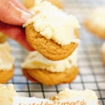 Butterscotch cookie recipe on a cooling rack.