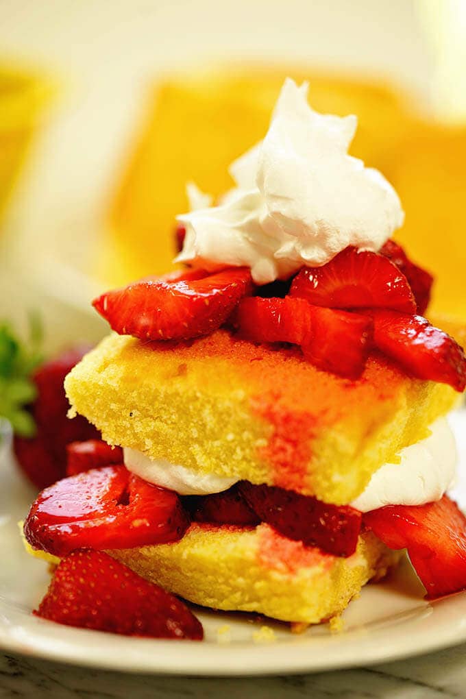 This is the easiest recipe and most delicious too for strawberry shortcake!