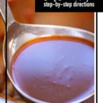 A ladle of Beef Stock