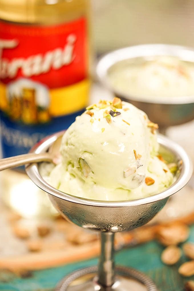 Homemade Pistachio Ice Cream Recipe #SummerGrilling - Bowl ...