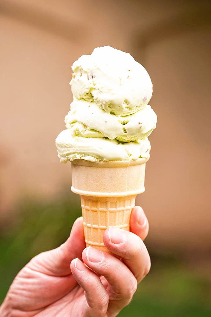 Homemade Pistachio Ice Cream Recipe - Bowl Me Over