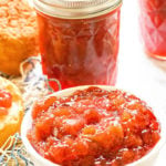 Low Sugar Strawberry Rhubarb Jam