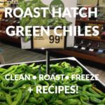 A bin of Hatch Green Chiles at the market.
