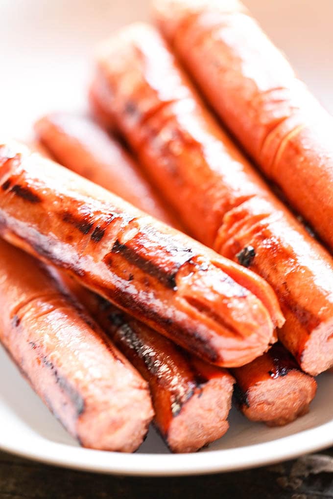 Franks cut to look like fingers - great Halloween Party Food!