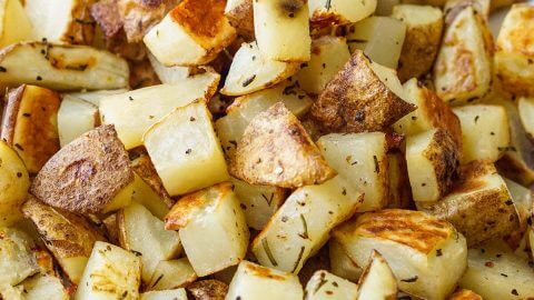 Crispy browned potatoes