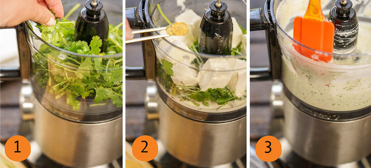 Step by step directions to make the condiment.
