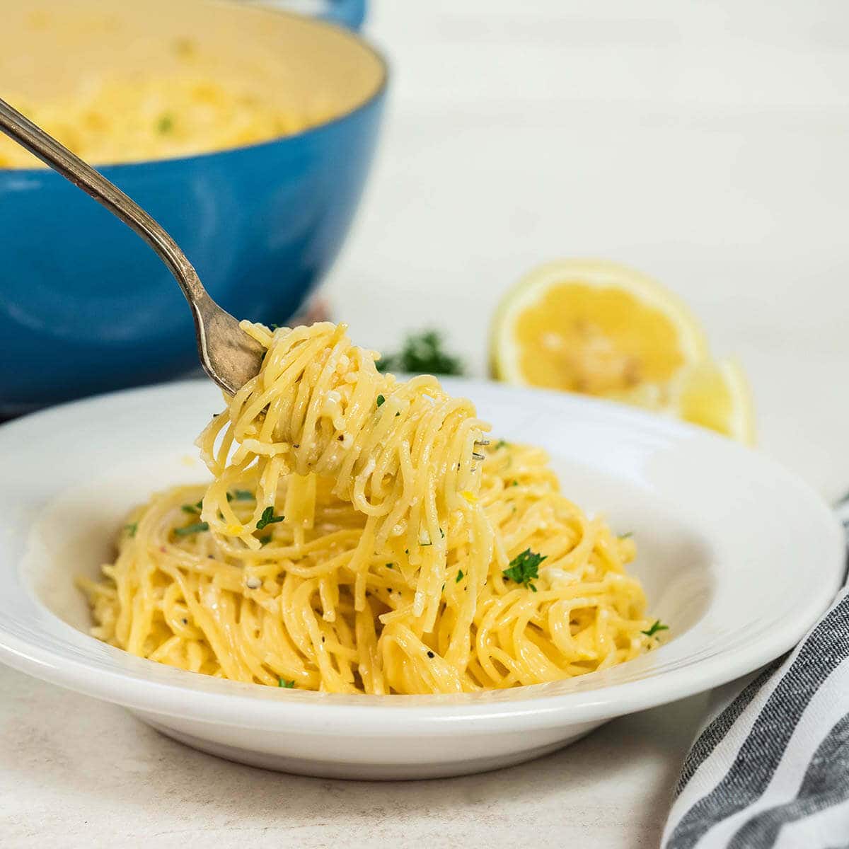 Fast and Easy Lemon Garlic Pasta - Pinch and Swirl