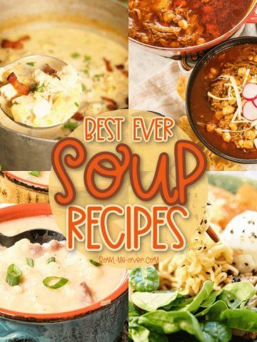 A four picture collage of best soup recipes