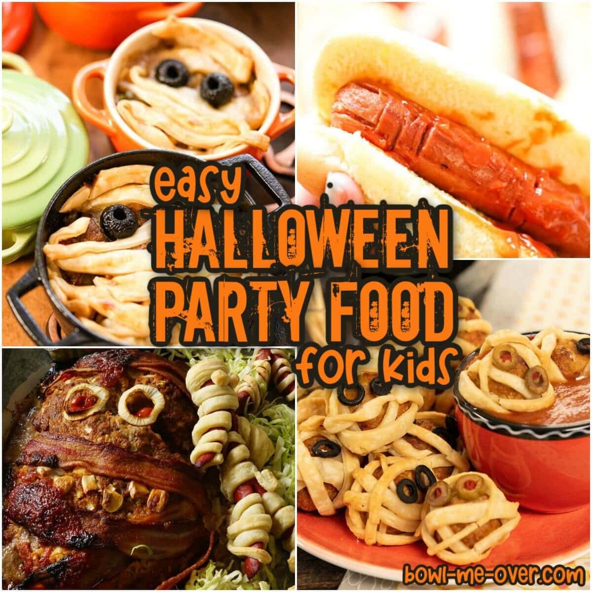 Photos of easy to make Halloween Party Food ideas!