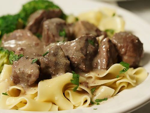 Beef tips deals and noodles recipe