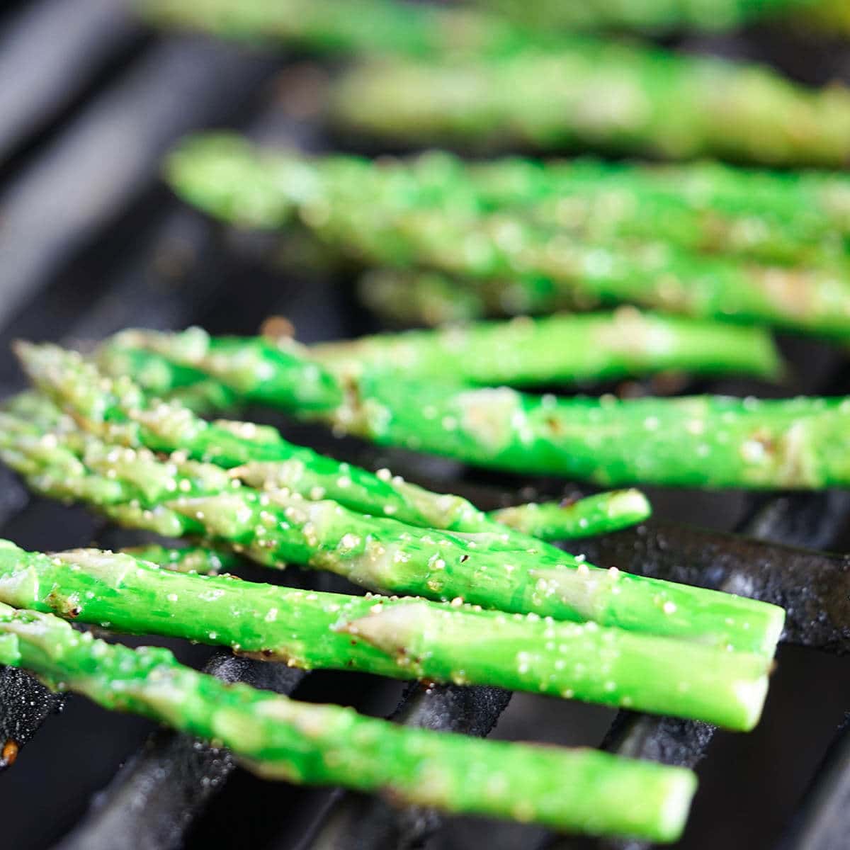 Asparagus on grill.
