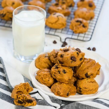 Easy Pumpkin Chocolate Chip Cookies with Cake Mix - Bowl Me Over