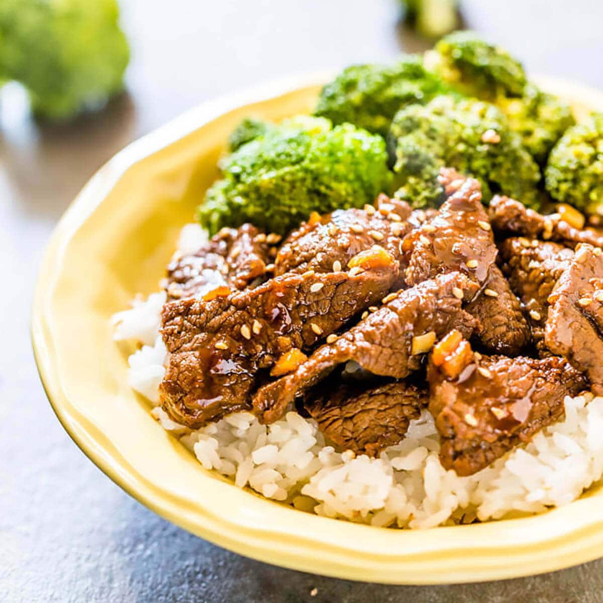 Beef Broccoli over rice.