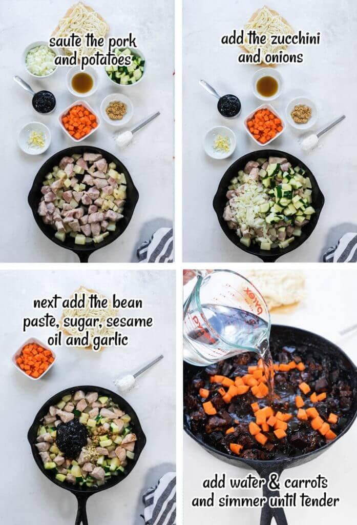 Authentic Korean Black Bean Noodles (Jjajangmyeon) - Bowl Me Over