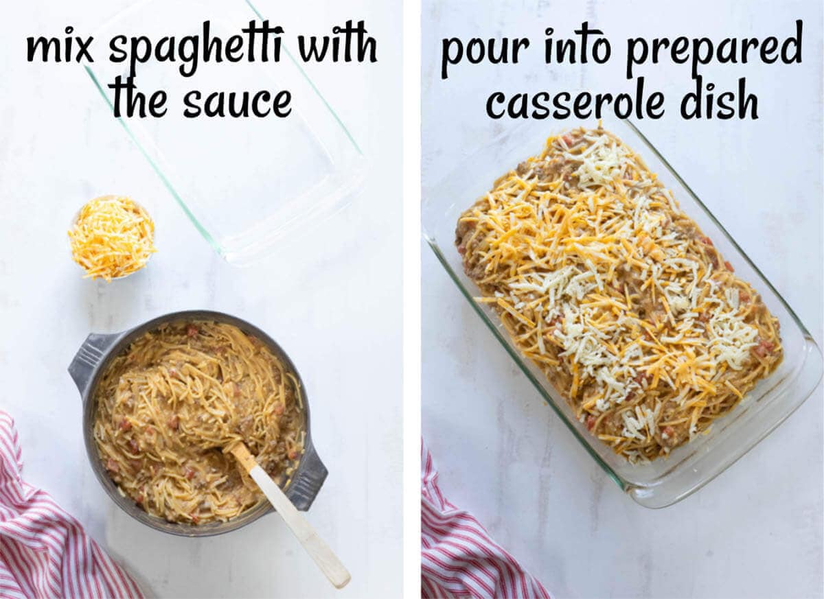 The final two steps to make this dish.