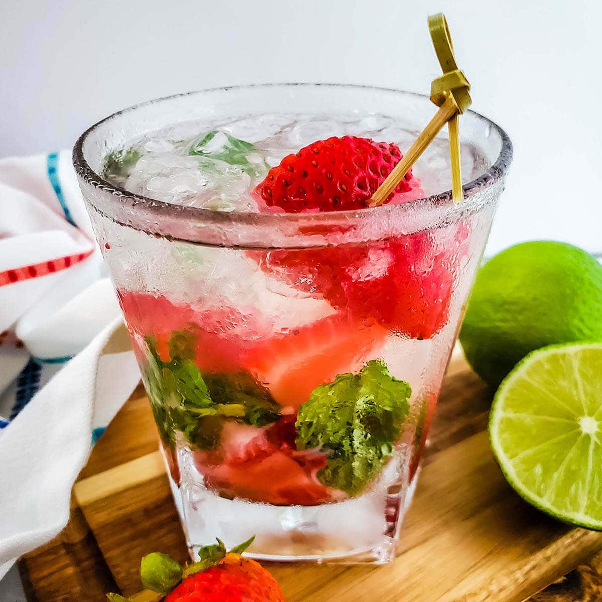 Strawberry Mint Mojito - Bowl Me Over