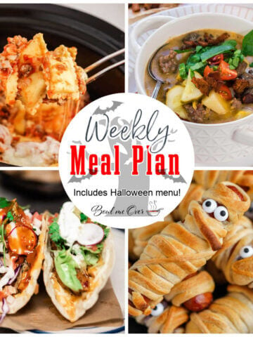 Collage of photos for Weekly Meal Plan 44, with print overlay.