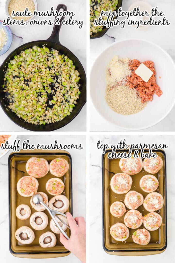 Baked Stuffed Mushrooms - Bowl Me Over