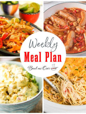Collage of photos for Weekly Meal Plan 51, with print overlay.
