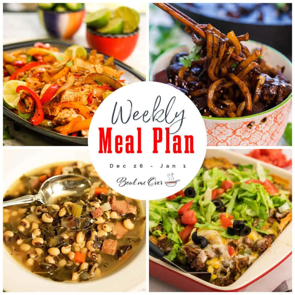 Weekly Meal Plan 51 - Bowl Me Over
