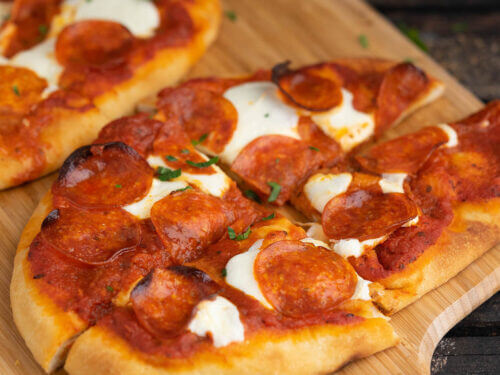 Pepperoni Naan Pizza (5-ingredients!) - Chelsea's Messy Apron