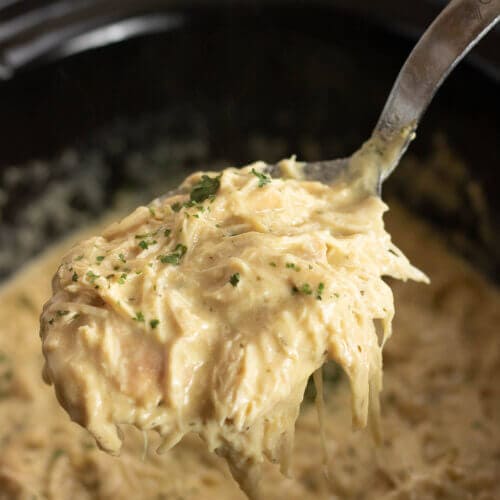 crockpot chicken with cream cheese and ranch dressing mix Creamy Taco Ranch Slow Cooker Chicken