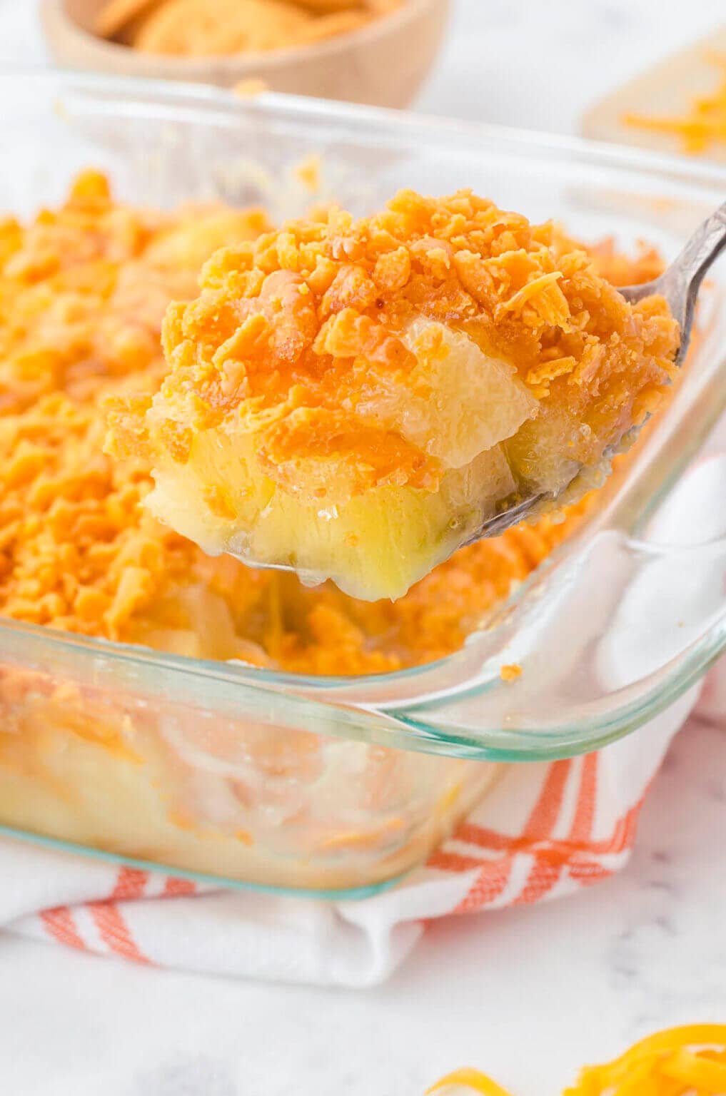 Cheesy Pineapple Casserole - Bowl Me Over