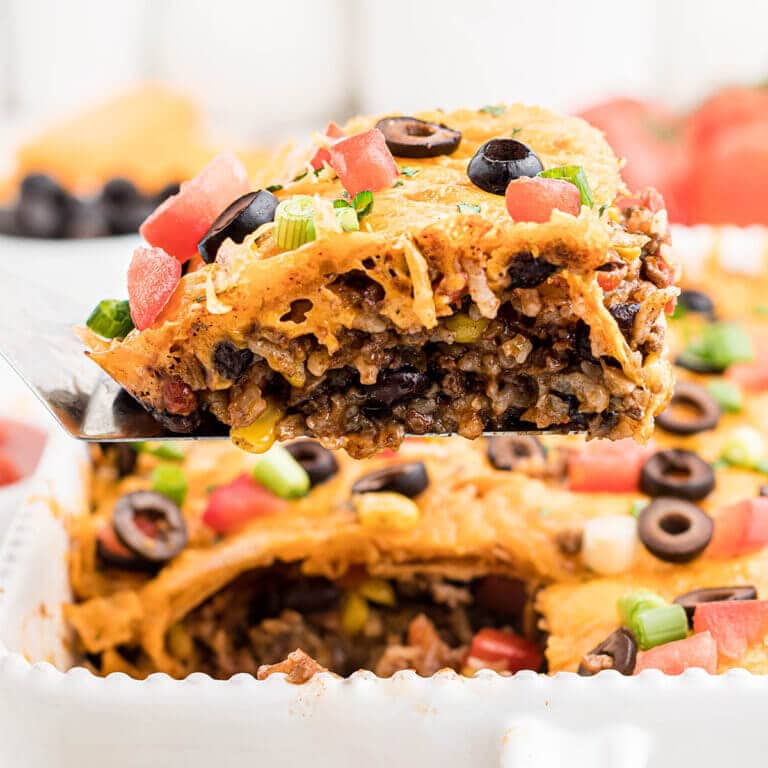 Cheesy Taco Casserole - Bowl Me Over